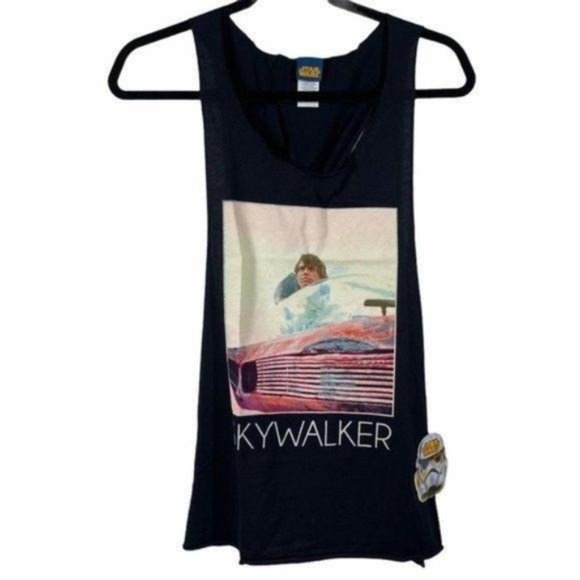 Star Wars Tops - Star Wars Luke Skywalker Tank Top Black XL